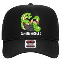 Danger Noodles Snake Ramen Noodle Rattlesnake High Crown Mesh Back Trucker Hat