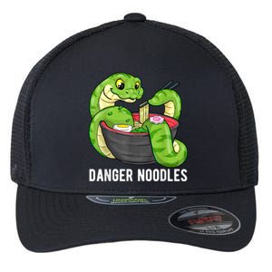 Danger Noodles Snake Ramen Noodle Rattlesnake Flexfit Unipanel Trucker Cap