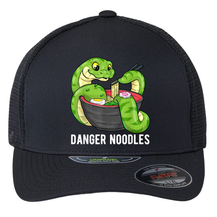 Danger Noodles Snake Ramen Noodle Rattlesnake Flexfit Unipanel Trucker Cap