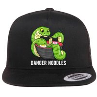 Danger Noodles Snake Ramen Noodle Rattlesnake Flat Bill Trucker Hat