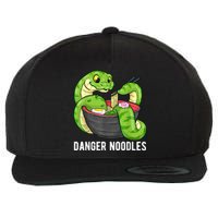 Danger Noodles Snake Ramen Noodle Rattlesnake Wool Snapback Cap