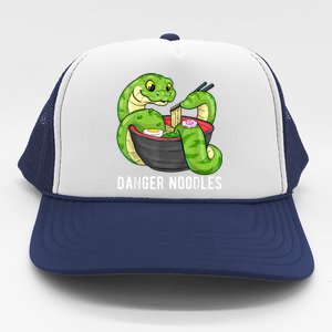 Danger Noodles Snake Ramen Noodle Rattlesnake Trucker Hat