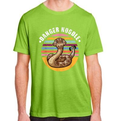 Danger Noodle Snake Retro Reptile Rattle Snake Adult ChromaSoft Performance T-Shirt