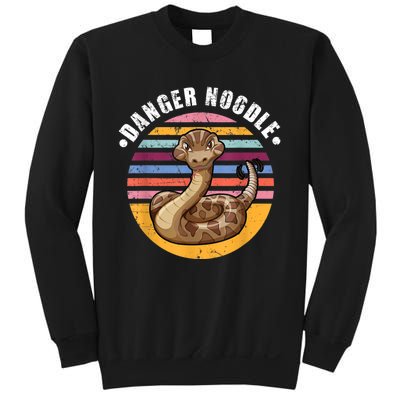 Danger Noodle Snake Retro Reptile Rattle Snake Sweatshirt