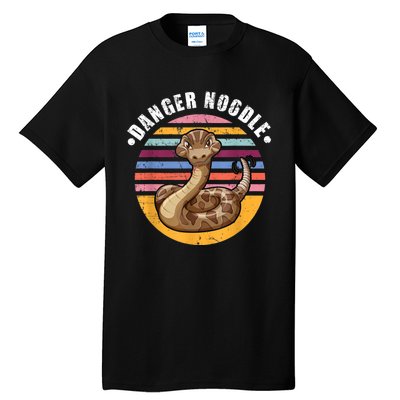 Danger Noodle Snake Retro Reptile Rattle Snake Tall T-Shirt