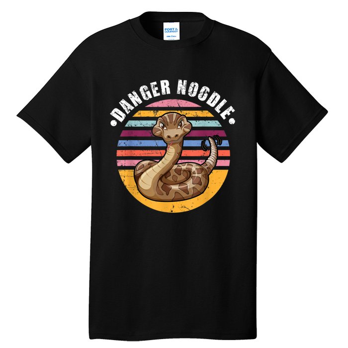 Danger Noodle Snake Retro Reptile Rattle Snake Tall T-Shirt