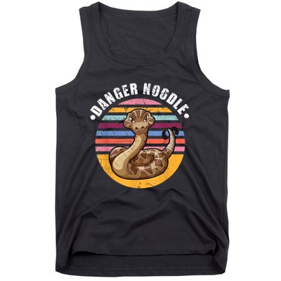 Danger Noodle Snake Retro Reptile Rattle Snake Tank Top