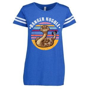 Danger Noodle Snake Retro Reptile Rattle Snake Enza Ladies Jersey Football T-Shirt