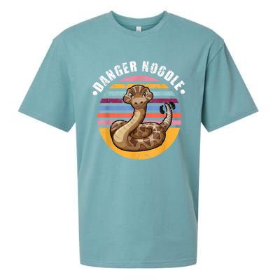 Danger Noodle Snake Retro Reptile Rattle Snake Sueded Cloud Jersey T-Shirt