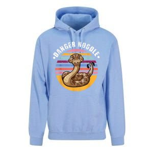 Danger Noodle Snake Retro Reptile Rattle Snake Unisex Surf Hoodie