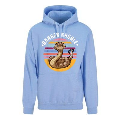 Danger Noodle Snake Retro Reptile Rattle Snake Unisex Surf Hoodie