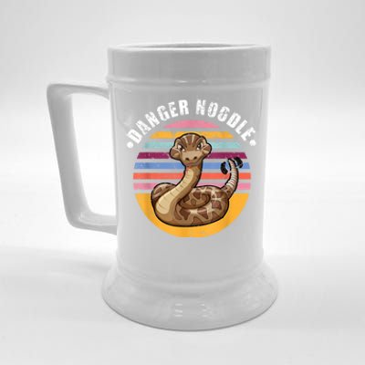 Danger Noodle Snake Retro Reptile Rattle Snake Beer Stein