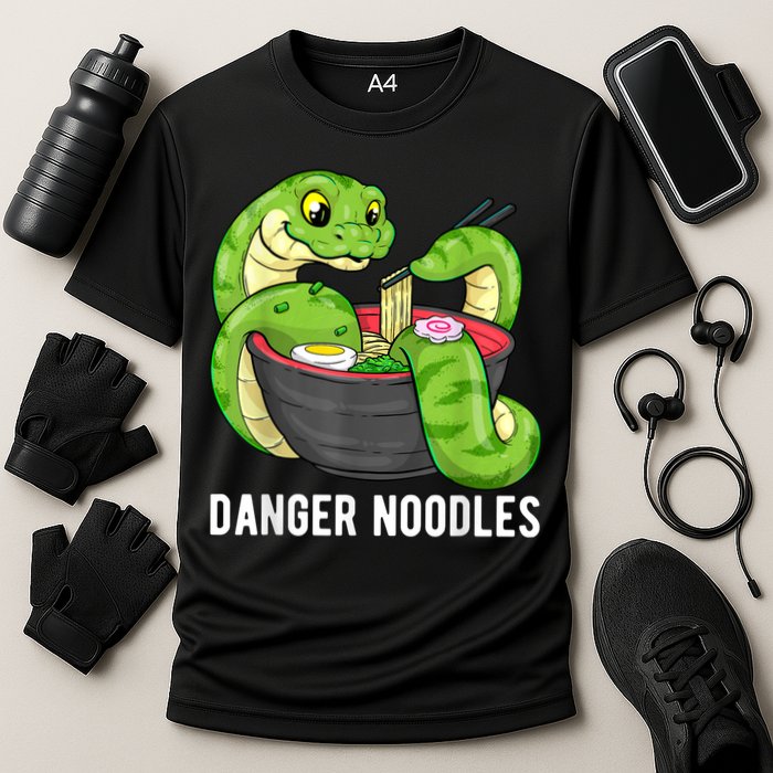Danger Noodles Snake Ramen Noodle Rattlesnake Cooling Performance Crew T-Shirt