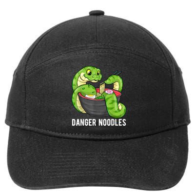 Danger Noodles Snake Ramen Noodle Rattlesnake 7-Panel Snapback Hat