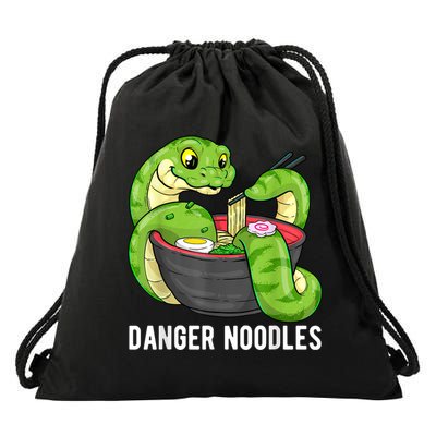 Danger Noodles Snake Ramen Noodle Rattlesnake Drawstring Bag