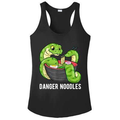Danger Noodles Snake Ramen Noodle Rattlesnake Ladies PosiCharge Competitor Racerback Tank