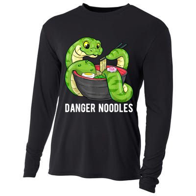 Danger Noodles Snake Ramen Noodle Rattlesnake Cooling Performance Long Sleeve Crew