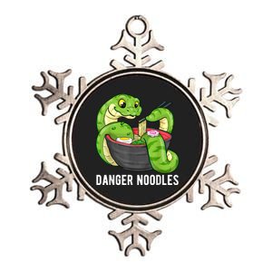 Danger Noodles Snake Ramen Noodle Rattlesnake Metallic Star Ornament