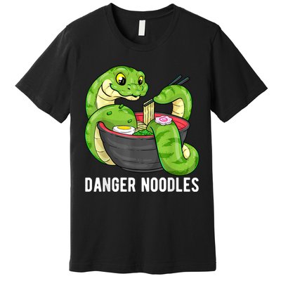 Danger Noodles Snake Ramen Noodle Rattlesnake Premium T-Shirt