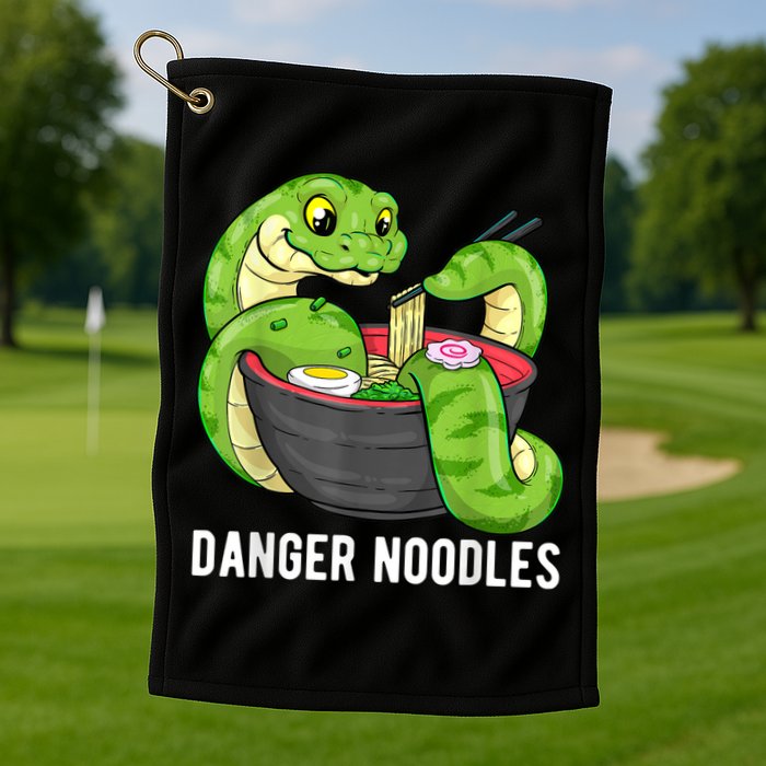 Danger Noodles Snake Ramen Noodle Rattlesnake Golf Towel