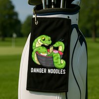 Danger Noodles Snake Ramen Noodle Rattlesnake Golf Towel