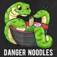 Danger Noodles Snake Ramen Noodle Rattlesnake Golf Towel