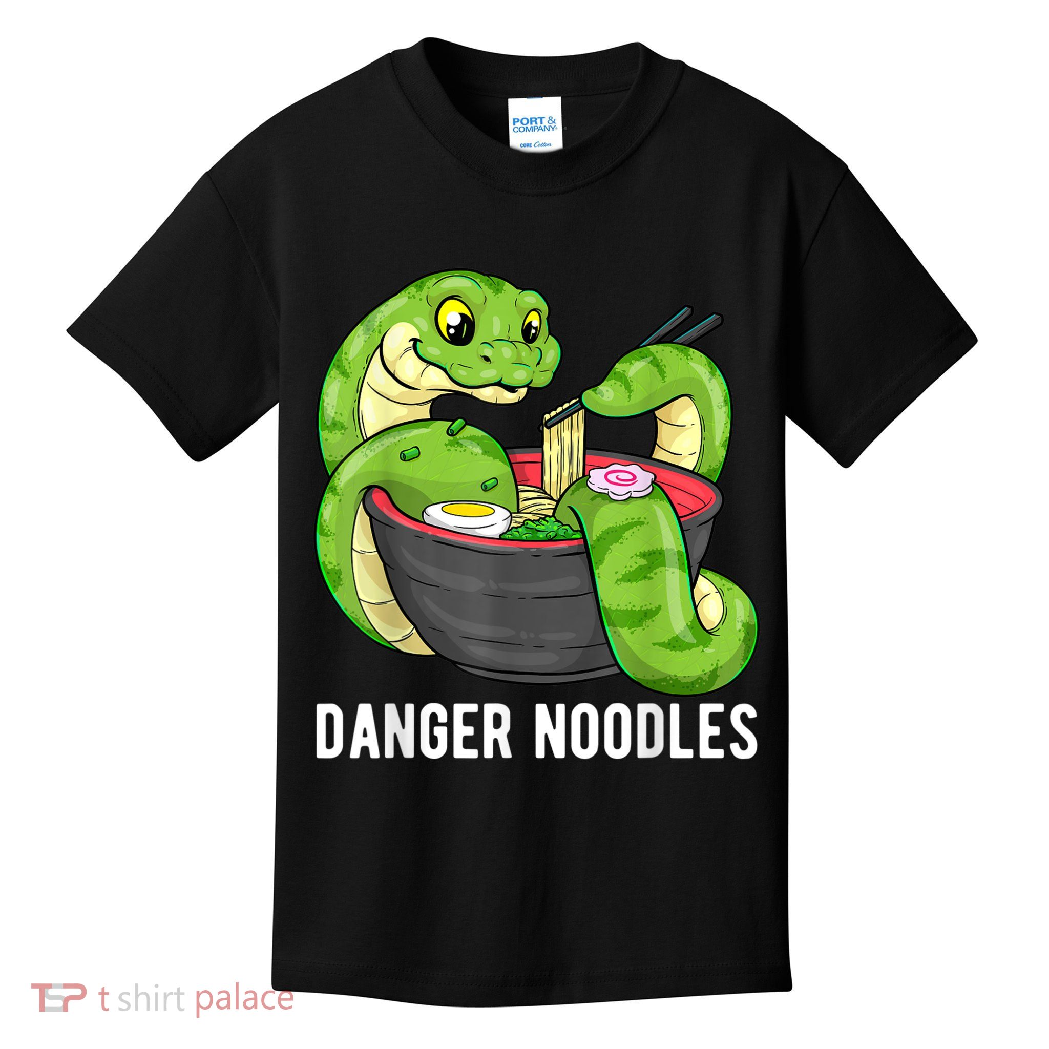 Danger Noodles Snake Ramen Noodle Rattlesnake Kids T-Shirt
