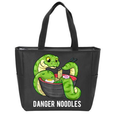 Danger Noodles Snake Ramen Noodle Rattlesnake Zip Tote Bag