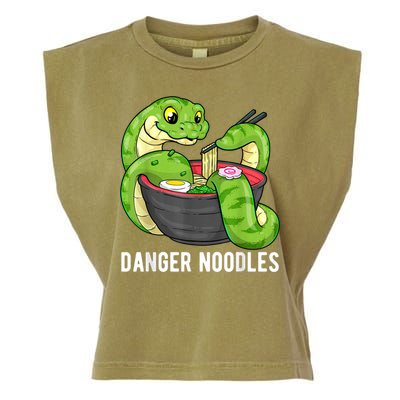 Danger Noodles Snake Ramen Noodle Rattlesnake Garment-Dyed Women's Muscle Tee