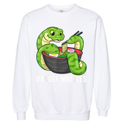 Danger Noodles Snake Ramen Noodle Rattlesnake Garment-Dyed Sweatshirt