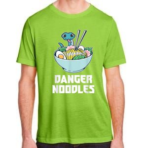 Danger Noodles Snake Kawaii Anime Funny Ramen Soup Snakes Adult ChromaSoft Performance T-Shirt