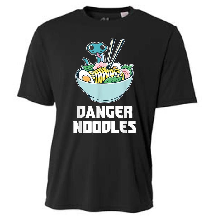 Danger Noodles Snake Kawaii Anime Funny Ramen Soup Snakes Cooling Performance Crew T-Shirt