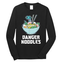 Danger Noodles Snake Kawaii Anime Funny Ramen Soup Snakes Long Sleeve Shirt