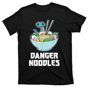 Danger Noodles Snake Kawaii Anime Funny Ramen Soup Snakes T-Shirt