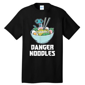 Danger Noodles Snake Kawaii Anime Funny Ramen Soup Snakes Tall T-Shirt