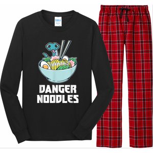 Danger Noodles Snake Kawaii Anime Funny Ramen Soup Snakes Long Sleeve Pajama Set