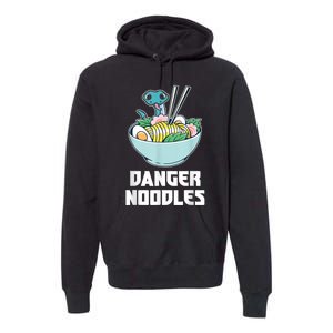 Danger Noodles Snake Kawaii Anime Funny Ramen Soup Snakes Premium Hoodie