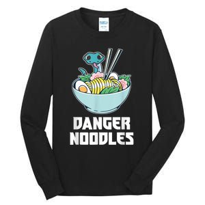 Danger Noodles Snake Kawaii Anime Funny Ramen Soup Snakes Tall Long Sleeve T-Shirt