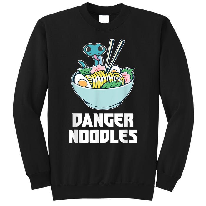 Danger Noodles Snake Kawaii Anime Funny Ramen Soup Snakes Tall Sweatshirt