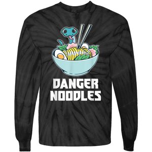 Danger Noodles Snake Kawaii Anime Funny Ramen Soup Snakes Tie-Dye Long Sleeve Shirt