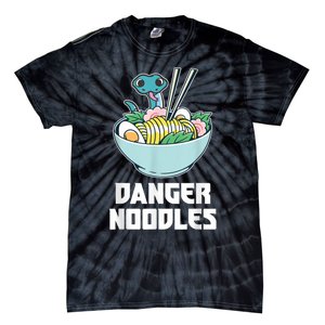 Danger Noodles Snake Kawaii Anime Funny Ramen Soup Snakes Tie-Dye T-Shirt