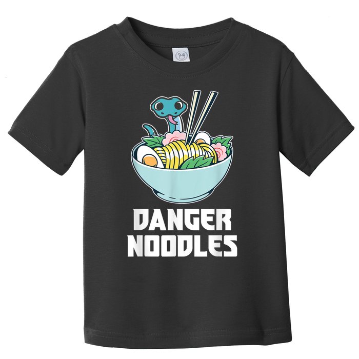 Danger Noodles Snake Kawaii Anime Funny Ramen Soup Snakes Toddler T-Shirt