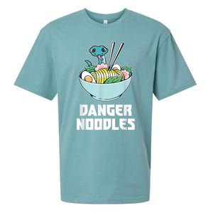 Danger Noodles Snake Kawaii Anime Funny Ramen Soup Snakes Sueded Cloud Jersey T-Shirt