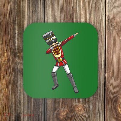 Dabbing Nutcracker Soldier Toy Christmas Dab Dance Coaster