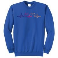 Distressed Nurse Stethoscope Heartbeat Graphic Stethoscope Gift Sweatshirt