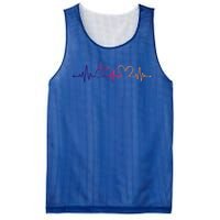 Distressed Nurse Stethoscope Heartbeat Graphic Stethoscope Gift Mesh Reversible Basketball Jersey Tank