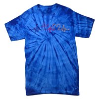 Distressed Nurse Stethoscope Heartbeat Graphic Stethoscope Gift Tie-Dye T-Shirt