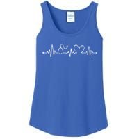 Distressed Nurse Stethoscope Heartbeat Graphic Stethoscope Meaningful Gift Ladies Essential Tank