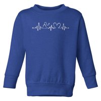 Distressed Nurse Stethoscope Heartbeat Graphic Stethoscope Meaningful Gift Toddler Sweatshirt