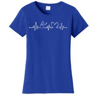 Distressed Nurse Stethoscope Heartbeat Graphic Stethoscope Meaningful Gift Women's T-Shirt